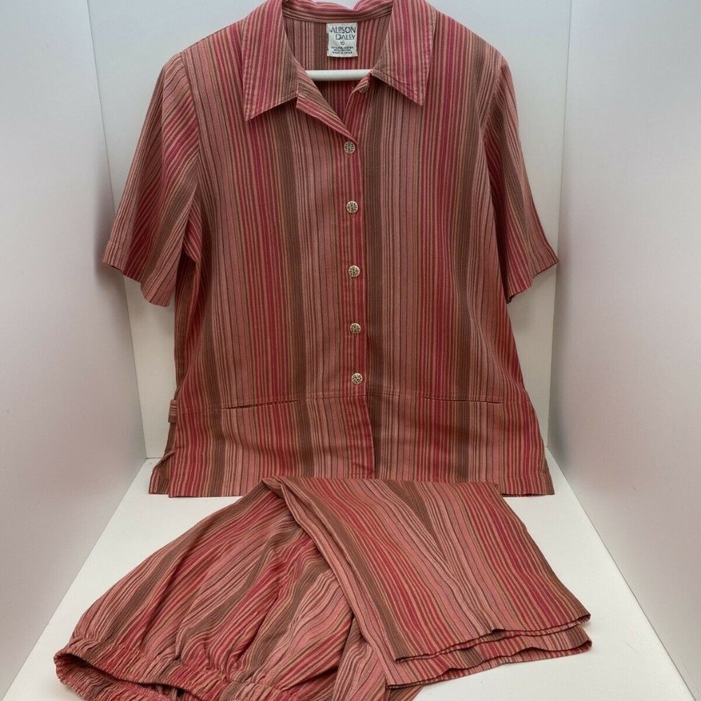 Women's Allison Daley Outfit Top And Pants Size 8